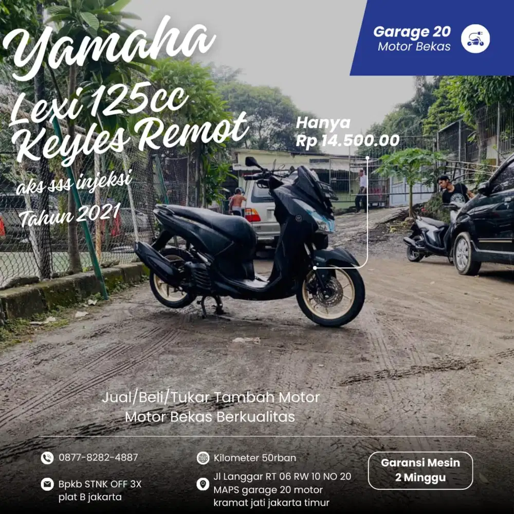 Yamaha Lexi 125cc Vva Bluecore Keylles Tahun 2021