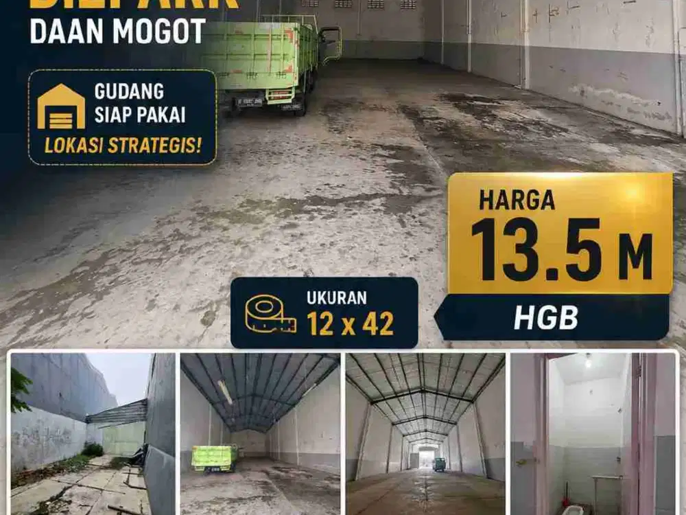 Dijual Gudang Luas 504m² di Green Sedayu Bizpark Daan Mogot