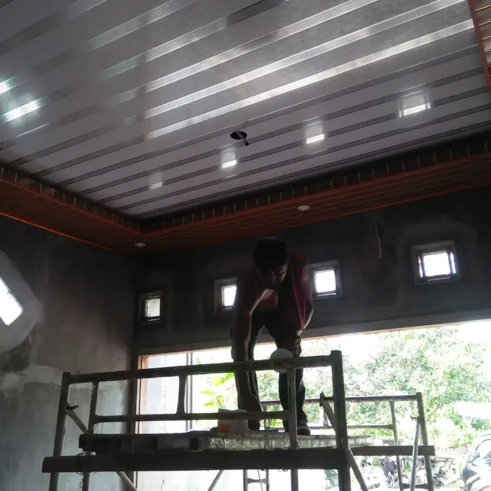 Plafon gypsum dan pvc