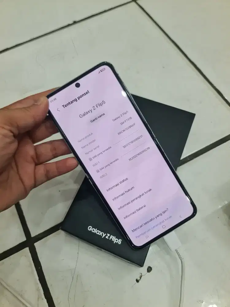Samsung zflip 5 memory 512 like new no minus