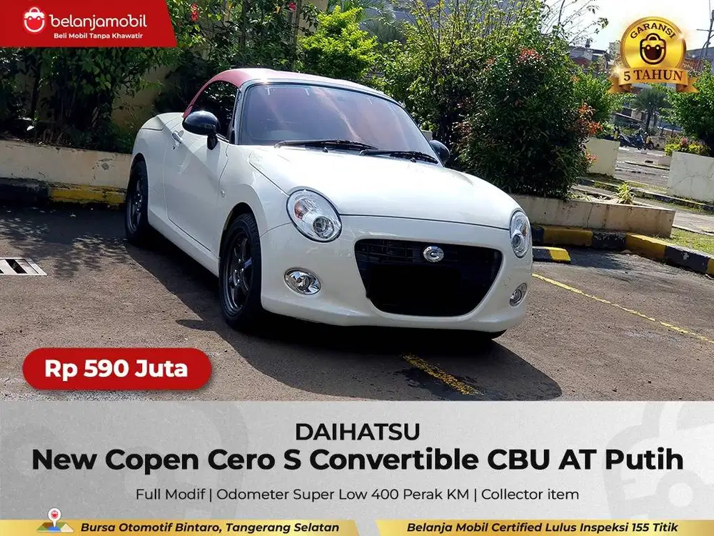 [ ODO 400 PERAK KM ] Daihatsu Copen Cero S Convertible CBU 2026/2025