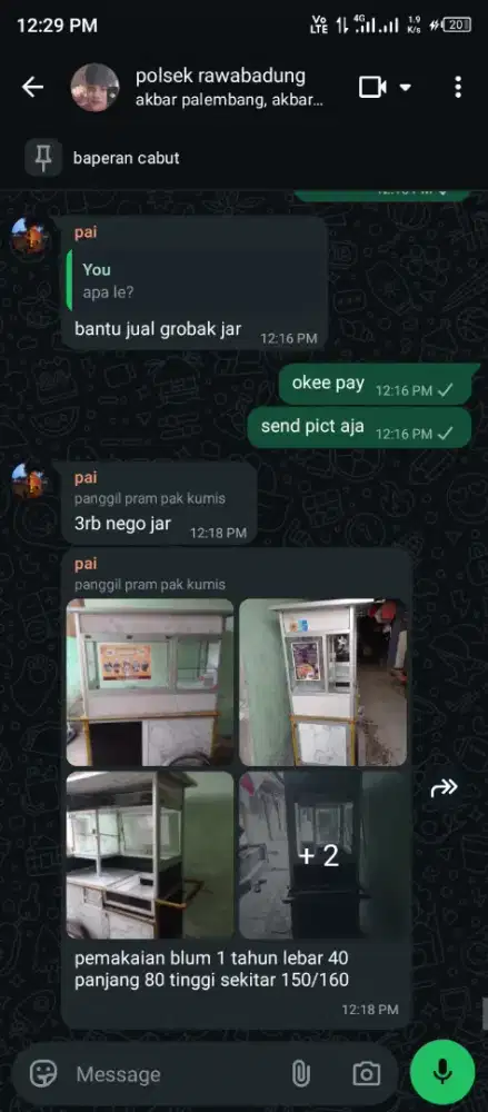Bantu temen Jual Grobak
