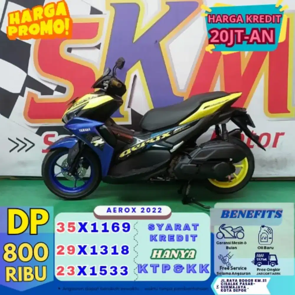 Dp 800rb - kredit aerox 2023 beragransi full