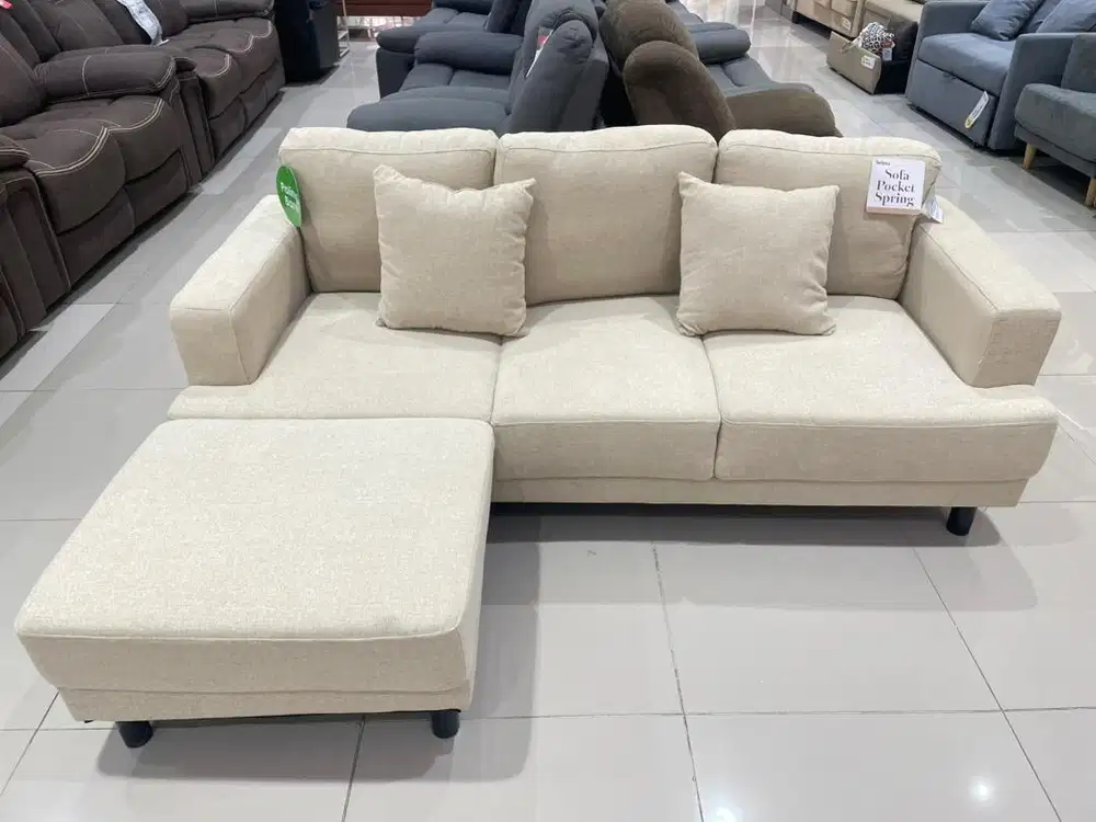 Sofa 3 Seater + Ottoman
