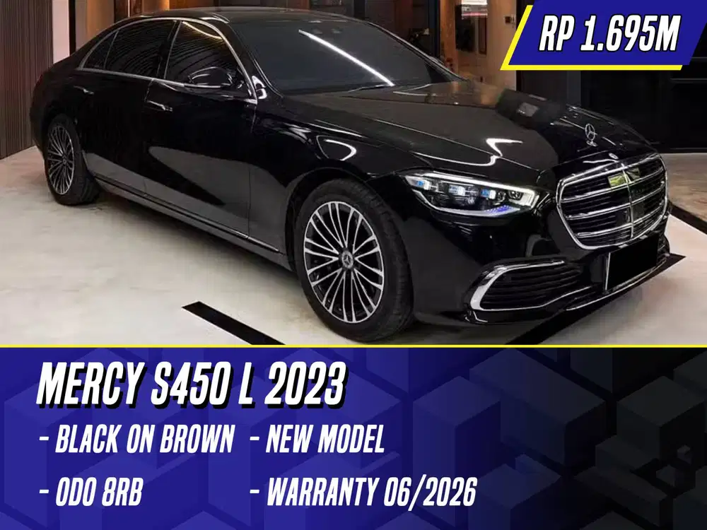 Mercedes Benz S450 L 2023 Black on Brown Hitam Mercy S450L S 450L 450