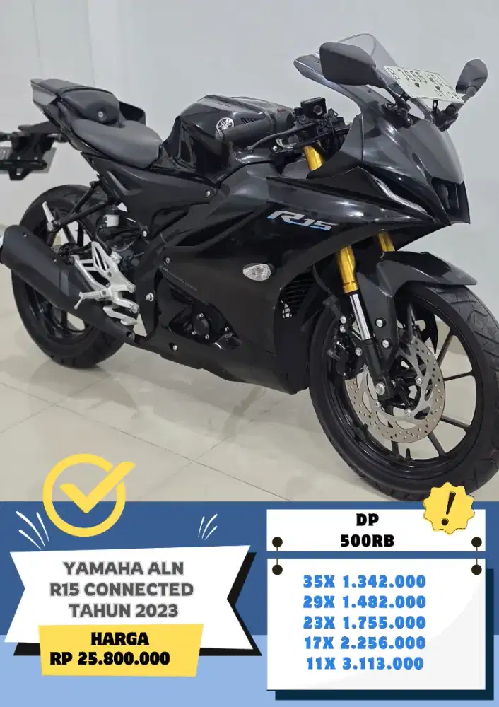 KM 9RB! YAMAHA R15 CONNECTED TAHUN 2023