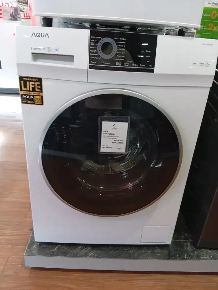 GEBYAR PROMO AQUA MESIN CUCI TERMURAH 4 JUTAAN BERGARANSI RESMI