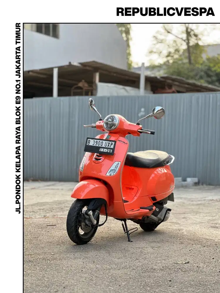 TERMURAH PIAGGIO VESPA LX125 TH 2021 WARNA ORANGE CORALLO