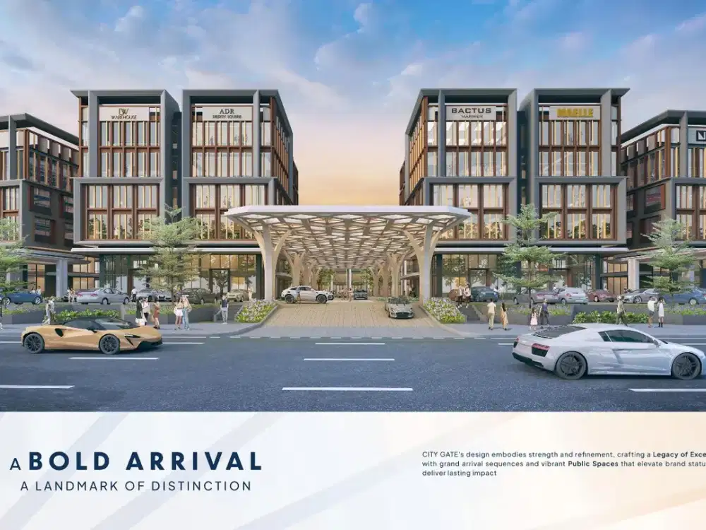 Dijual Ruko City Gate Summarecon Serpong Lokasi Strategis Pusat Untuk Usaha dan Investasi Di City Gate Serpong CBD