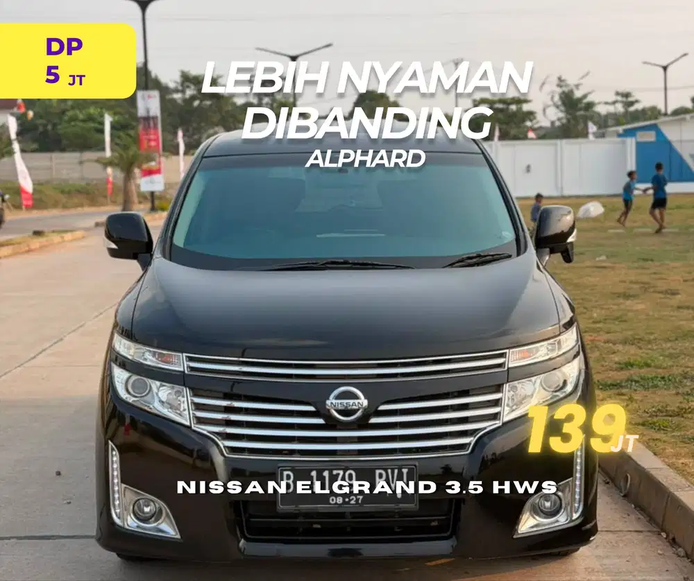 [DP 5jt] NISSAN ELGRAND 3.5 HWS 2012 NIK 2011 bs TT ALPHARD NAV1
