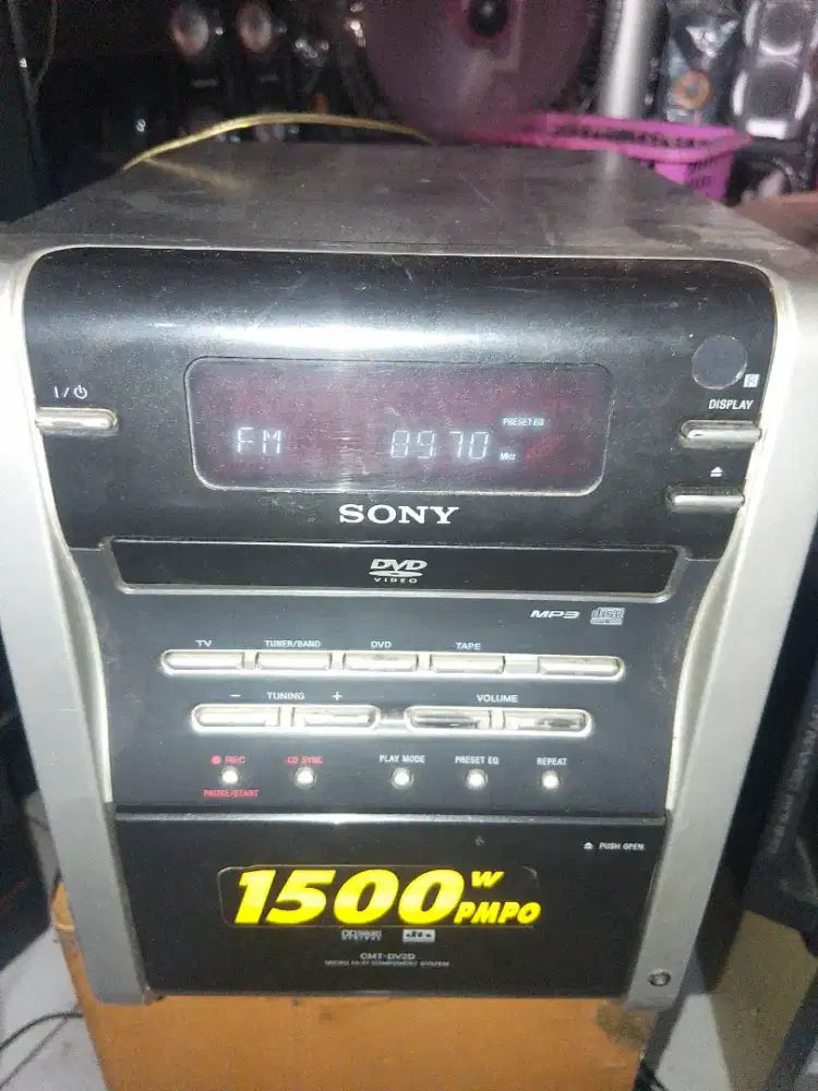 Sony Amplifier listrik 120 watts, full ori, Radio & Aux ok, Japan
