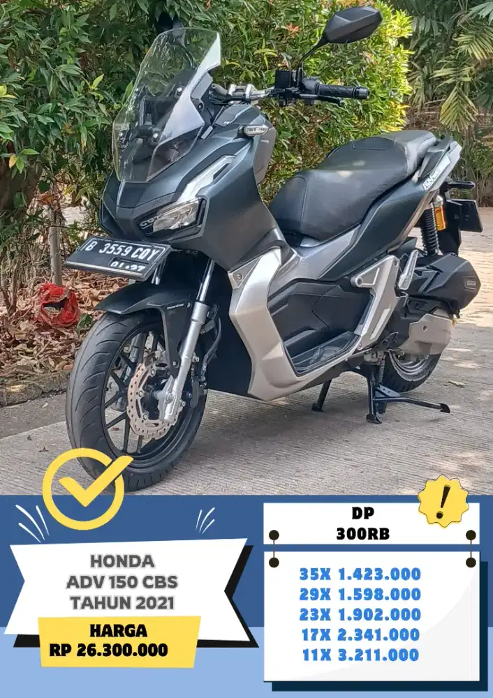 DP 300RB Honda ADV 150 CBS Tahun 2021