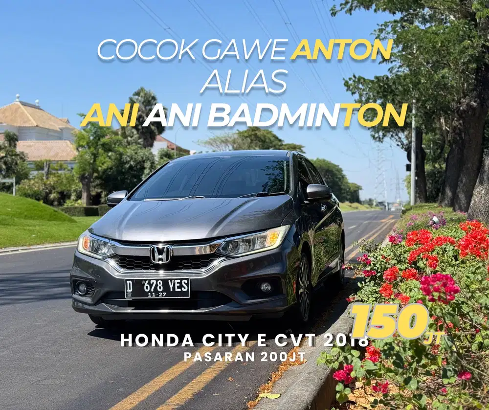 [DP 5jt] HONDA CITY 2018 facelift NIK 2017 SEDAN bisa TT ALTIS CAMRY