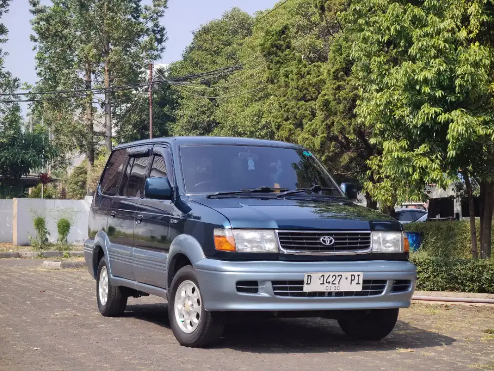 Kijang Krista Bensin 1999 Biru 2Tone Original Antik