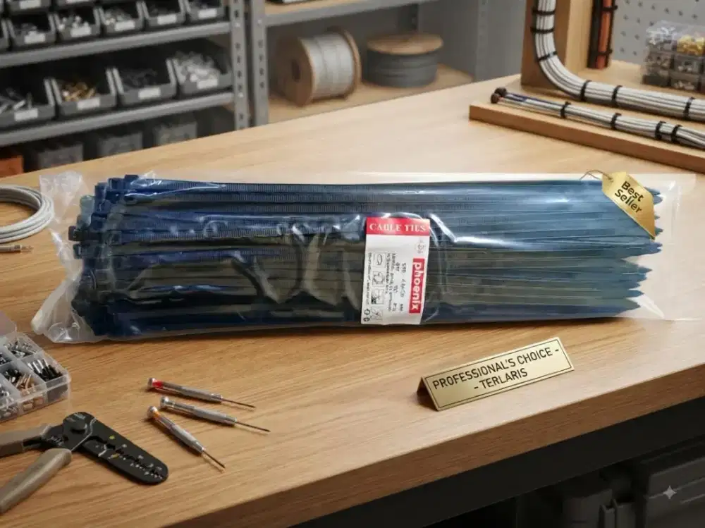 Cable Ties / Kabel Tis Nylon / Kabel Ties / Pengikat Kabel 4.8X300 mm