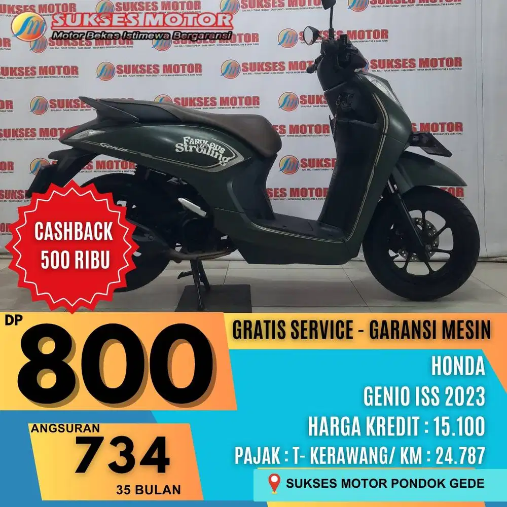 HONDA GENIO ISS TAHUN 2023 DP MULAI 800K AJA
