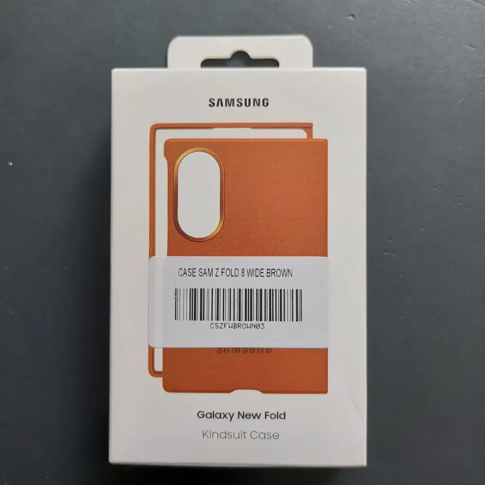 SAMSUNG GALAXY Z FOLD 8 KINDSUIT CASE WIDE BROWN ORIGINAL SAMSUNG