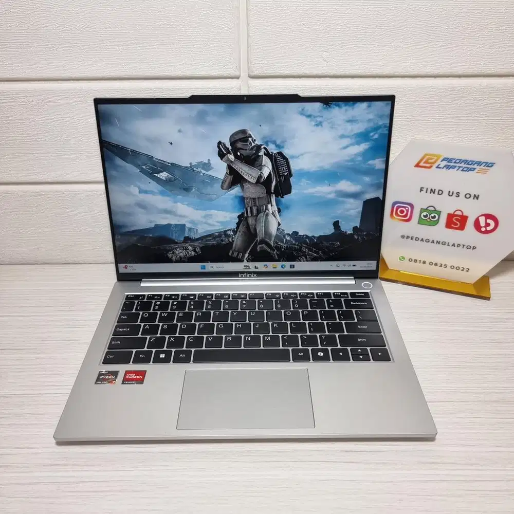 Laptop Infinix XBook B14 AMD RYZEN 7-5825U RAM 8GB SSD 512GB WUXGA