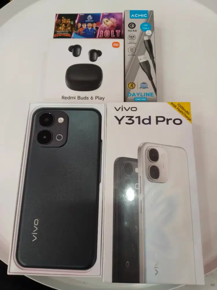 Y31d Pro free case, antigores, kuota dan TWS 400rb/bln modal KTP aja!