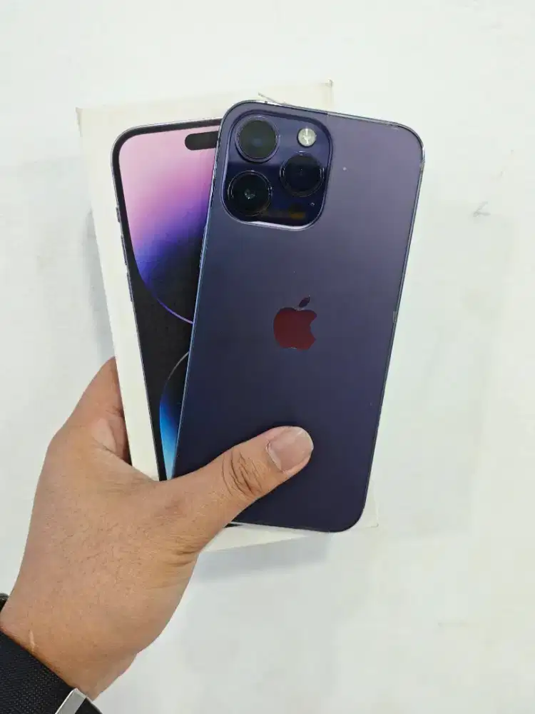 Iphone 14 promax 256 deep Purple Beacukai