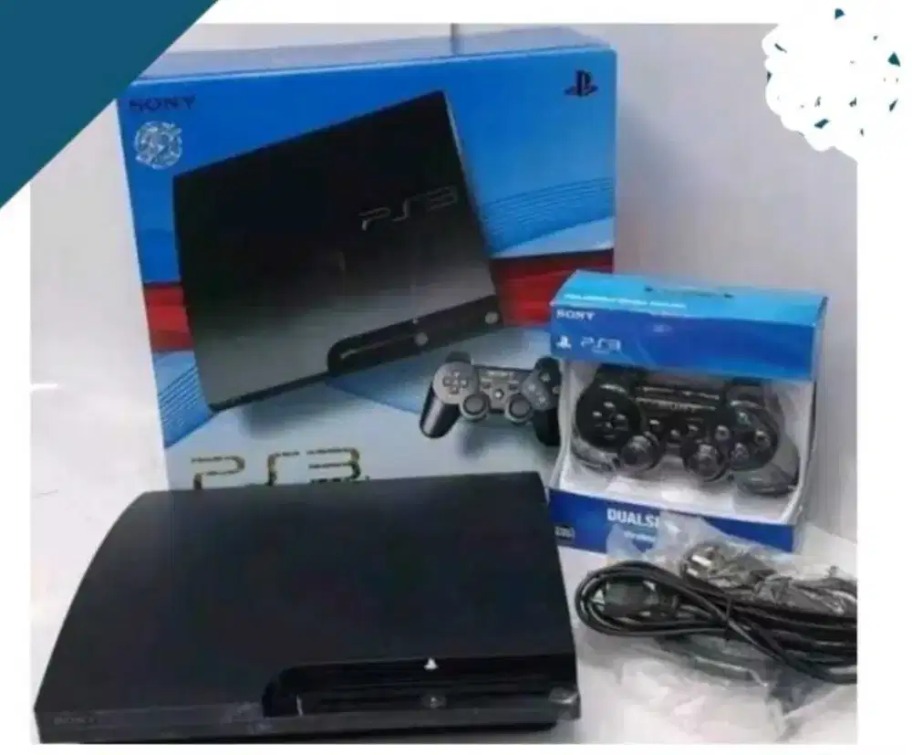 Jual sony playstation 3 slim 160 gb  2stik