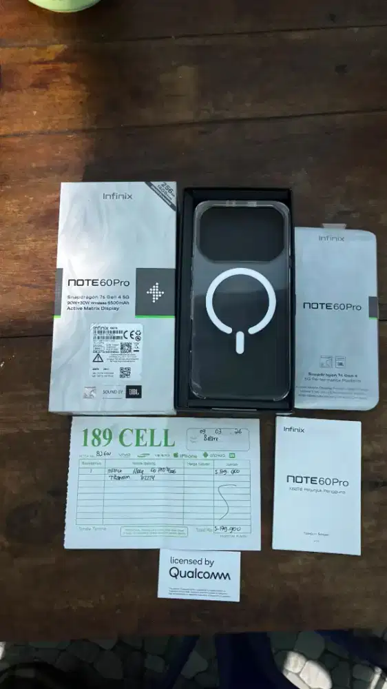 Infinix NOTE 60 PRO 8/256 FULLSET + NOTA PEMBELIAN BULAN MARET 2026