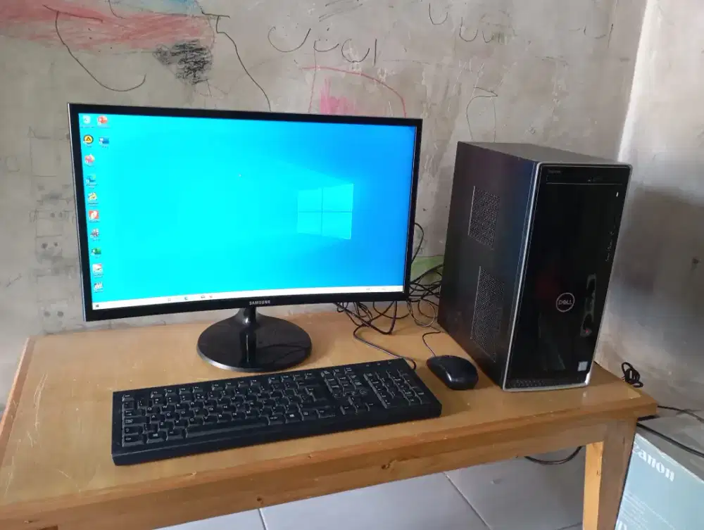 Komputer core i3 gen8 ram 8 ssd 256gb monitor curved 24in