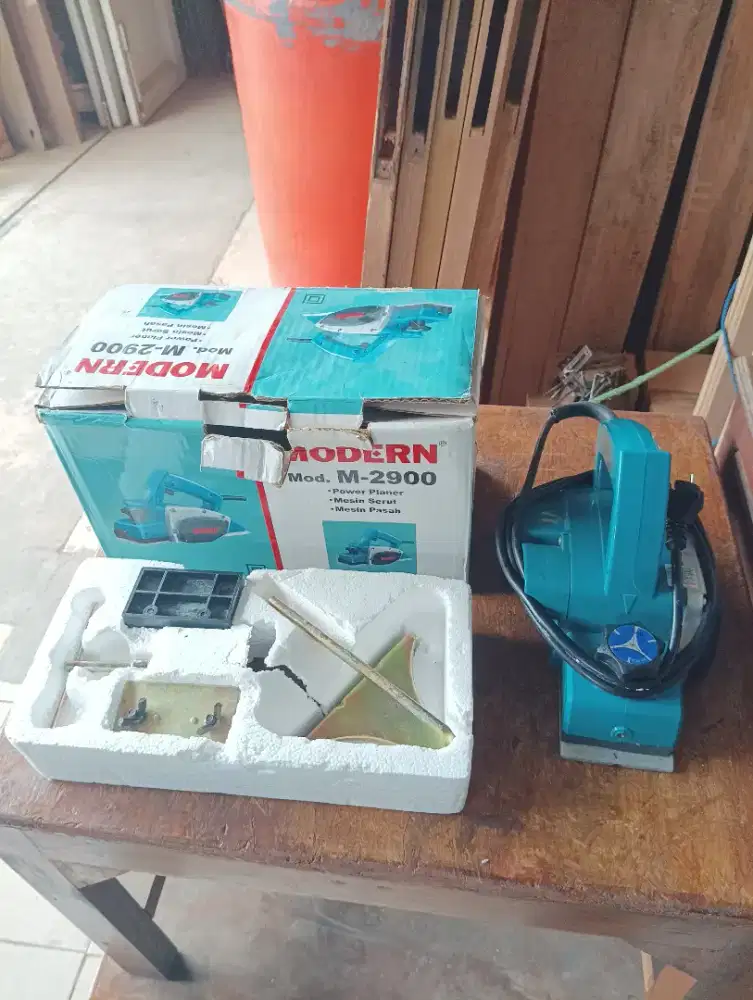 Jual cepat mesin serut kayu modern fullset 350 net