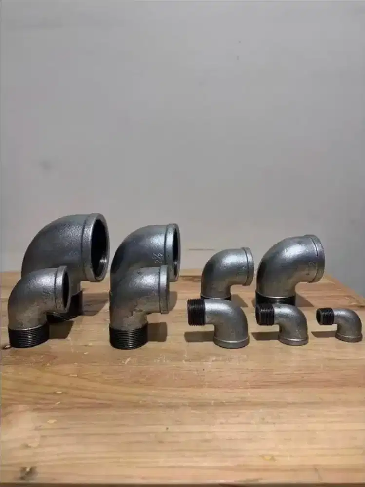 Street Elbow Galvanis Besi Drat luar dalam Knee Galvanize 3 inch BSPT