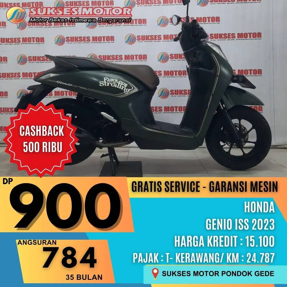 HONDA GENIO ISS TH 2023 HIJAU BISA PAKAI KARTU KREDIT / PAYLATER