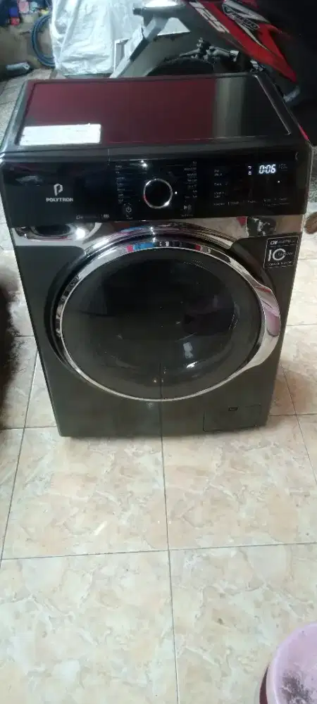 MESIN CUCI FRONT LOADING POLYTRON 8 KG INVERTER
