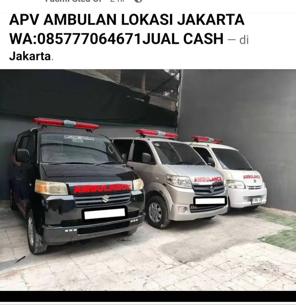 AMBULAN APV 2013 SILVER JAKARTA TIMUR