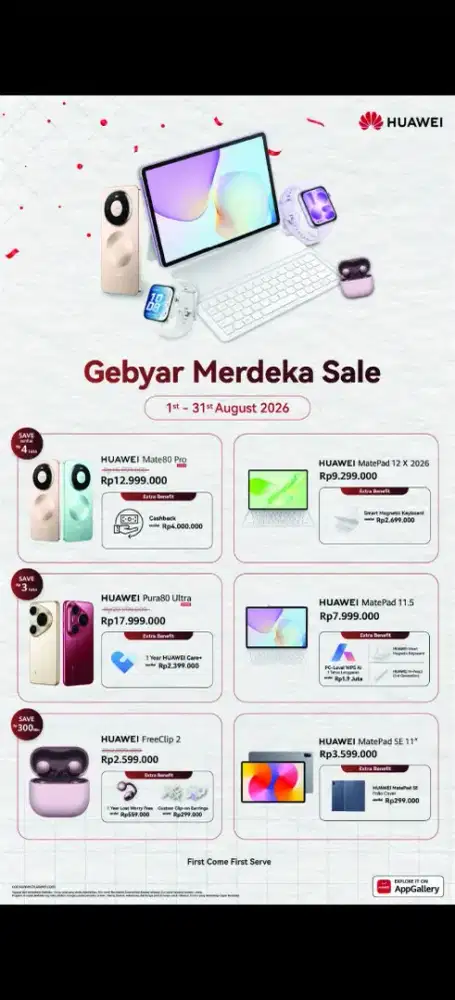 Promo Matepad Huawei
