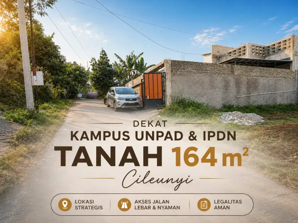 Dijual Tanah Dekat Pintu Tol Cileunyi - Komplek DPR