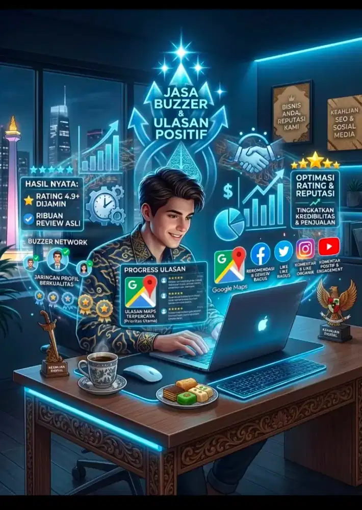 Open jasa buzzer review/komentar positif untuk akun bisnis & personal