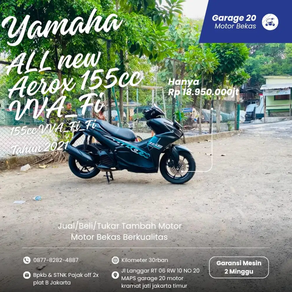 Yamaha All New Aerox 155cc VVA_Fi Tahun 2021