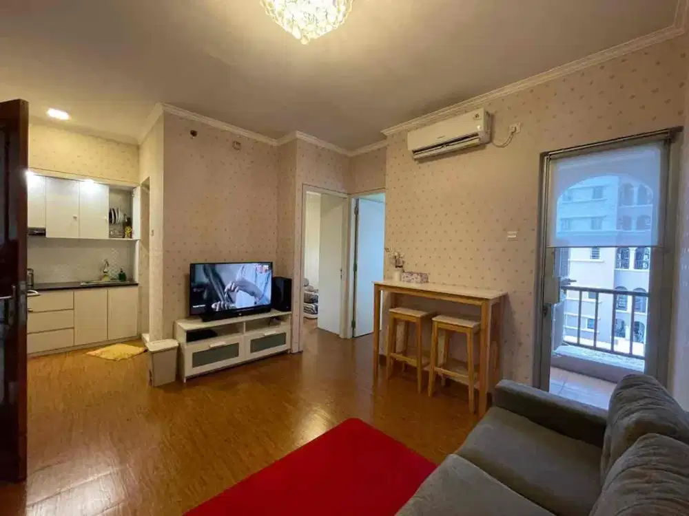 disewakan apartemen mediterania kelapa gading 2 kamar furnish