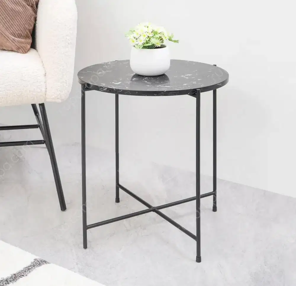 Meja sudut/meja sisi minimalis