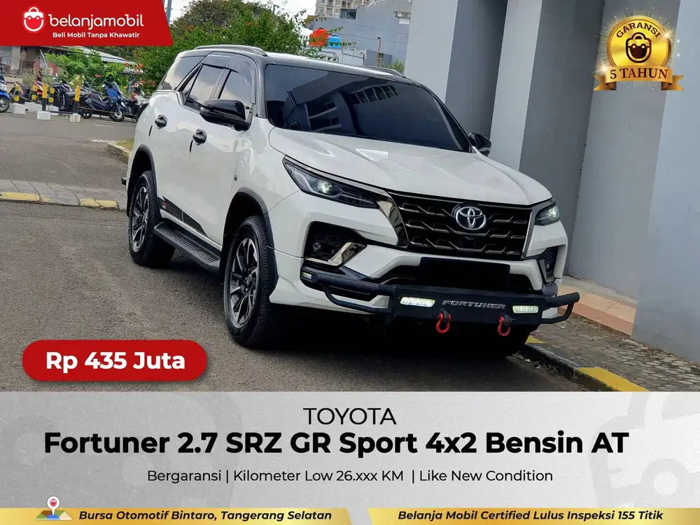 [ LOW KM 26RB ] Toyota Fortuner 2.7 SRZ GR Sport 4x2 Bensin 2022/2023