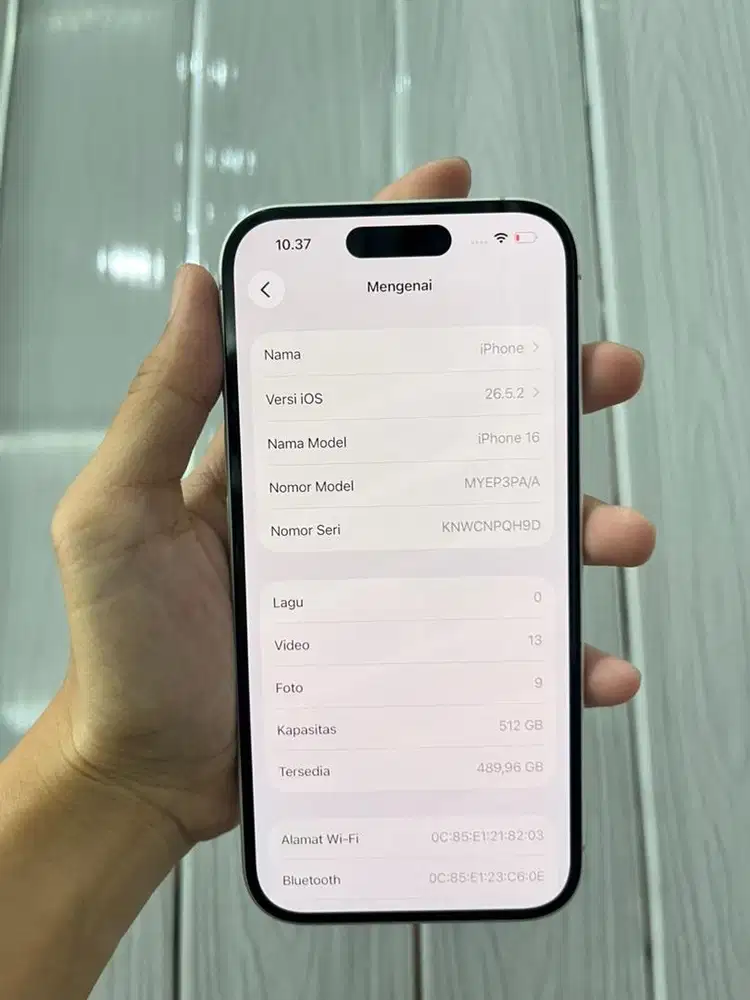 iPhone 16 ibox - 512Gb - 91%