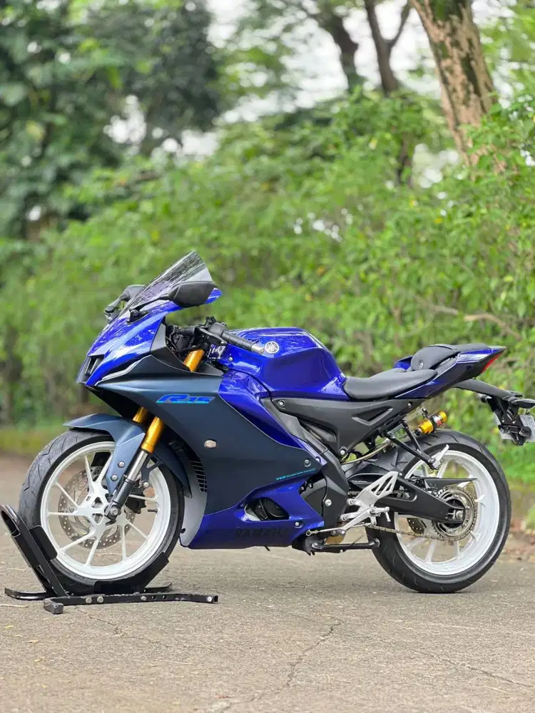 YAMAHA YZF R15 V4 BIRU 2023 KM LOW FULL ORI