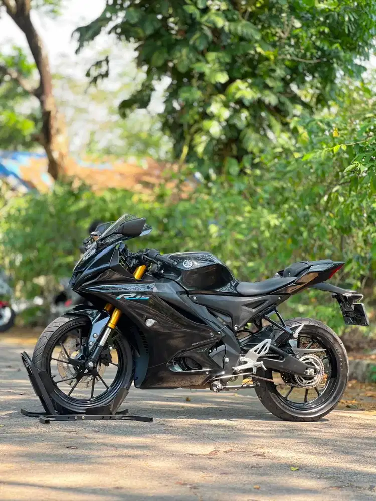 YAMAHA YZF R15 V4 HITAM 2023 KM 3K PAJAK PANJANG SIAP TOURING