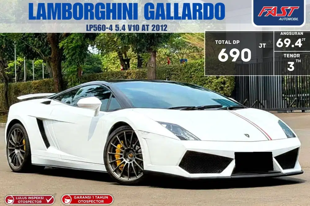 LAMBORGHINI GALLARDO LP560-4 5.2L V10 2012 LOW KM.15RB & PAJAK PANJANG