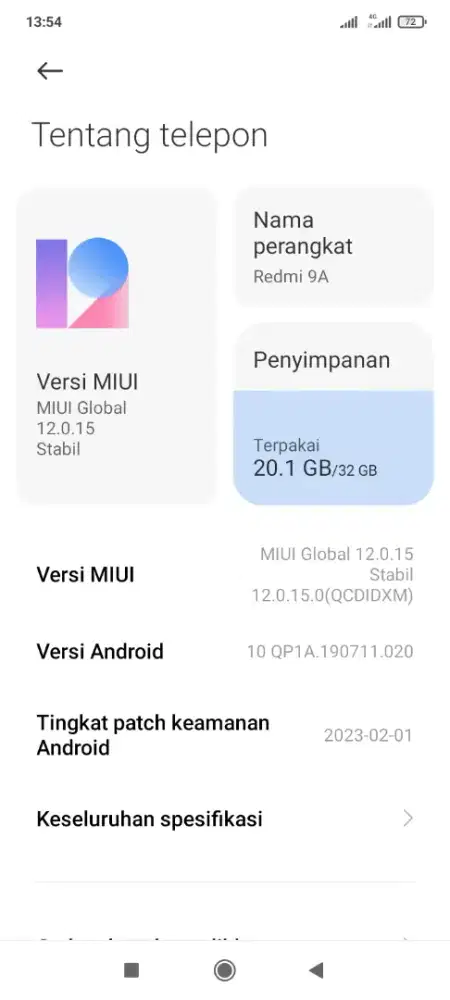 Redmi 9A ram 2/32