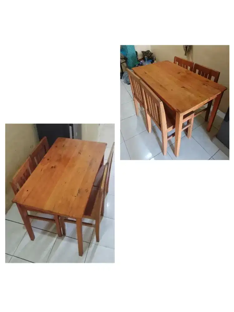 meja makan kayu