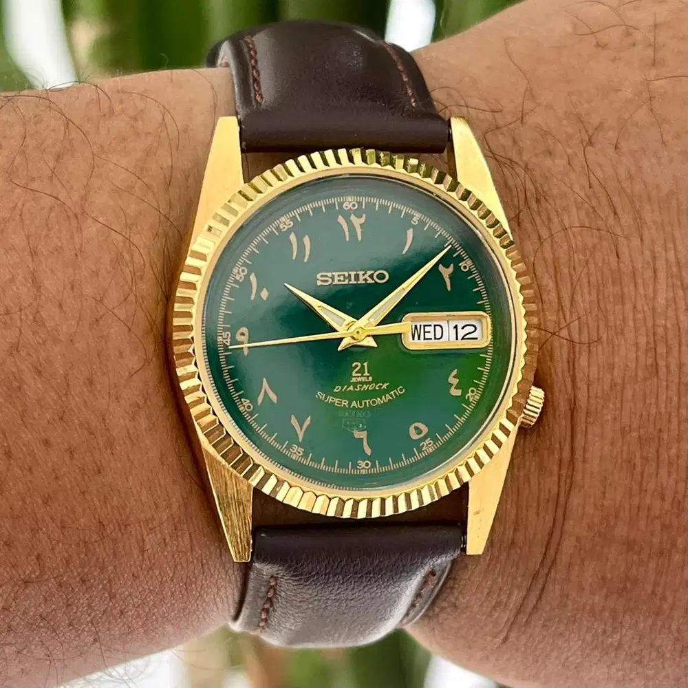 Seiko Arabic Automatic Green Dial Datejust