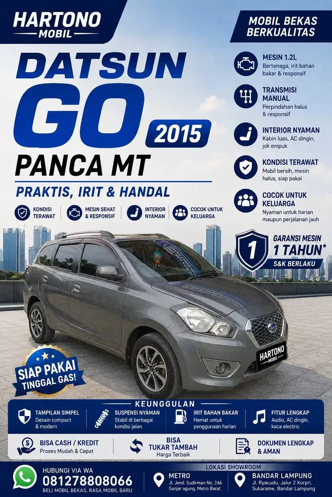 DATSUN GO PANCA MT 2015