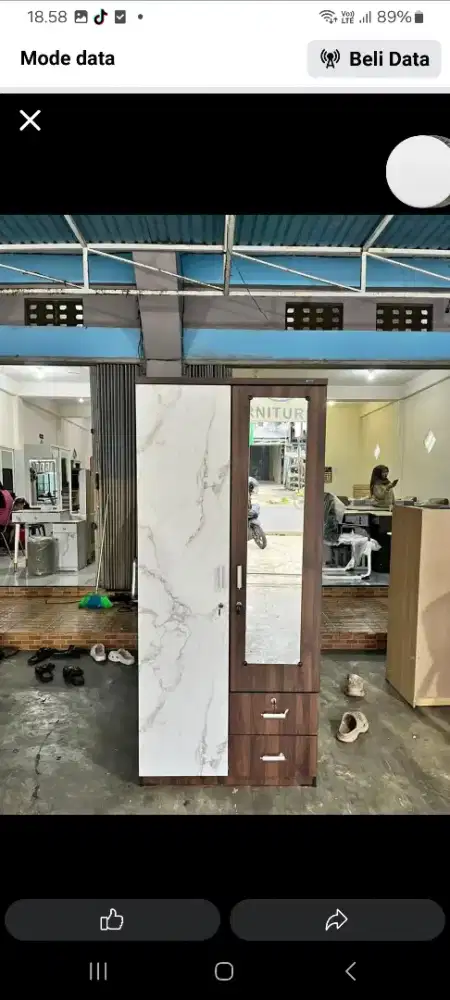 READY LEMARI PAKAIAN 2 PINTU+LACI TERMURAH