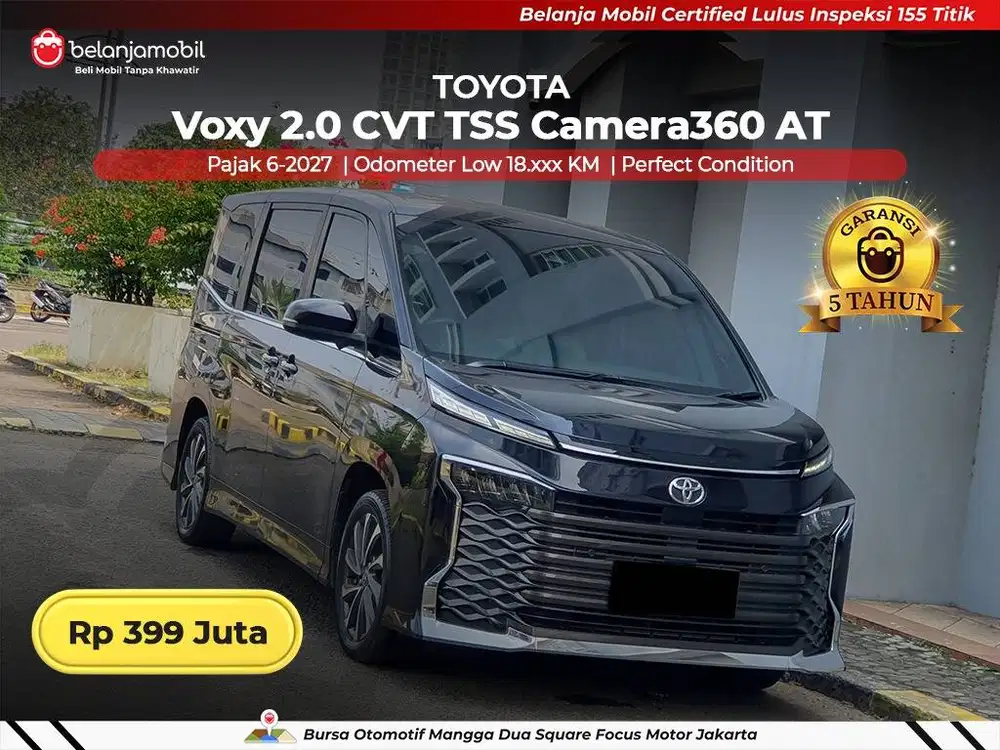 [ GARANSI 5TH ] Toyota Voxy 2.0 CVT TSS Camera360 2023/2024