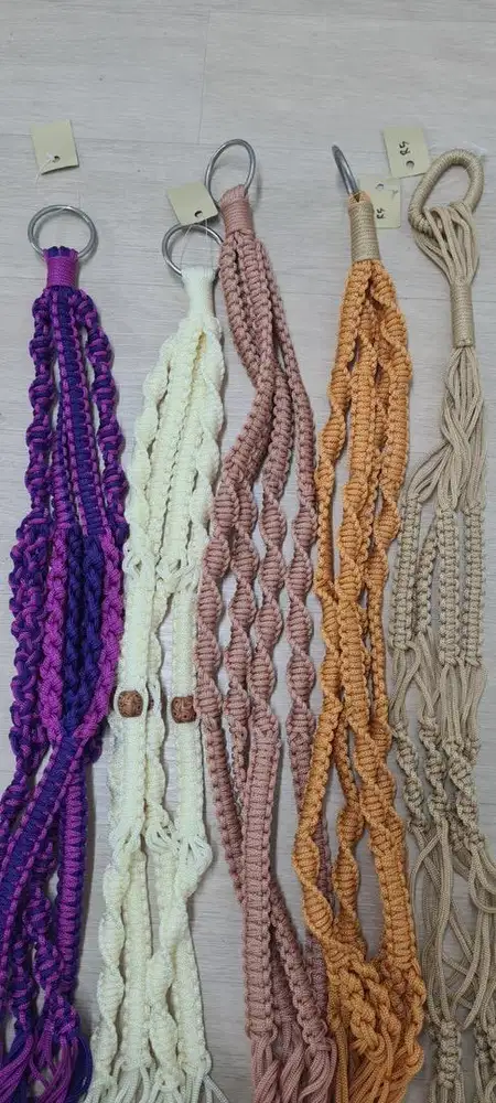 Tali gantungan pot premium , tali pot bunga premium, macram hanger